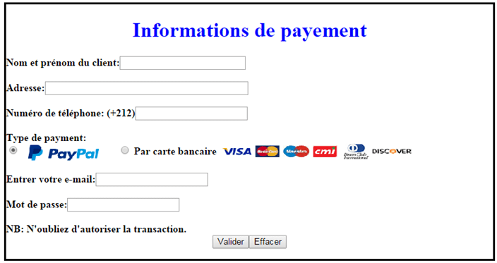 Info-payement